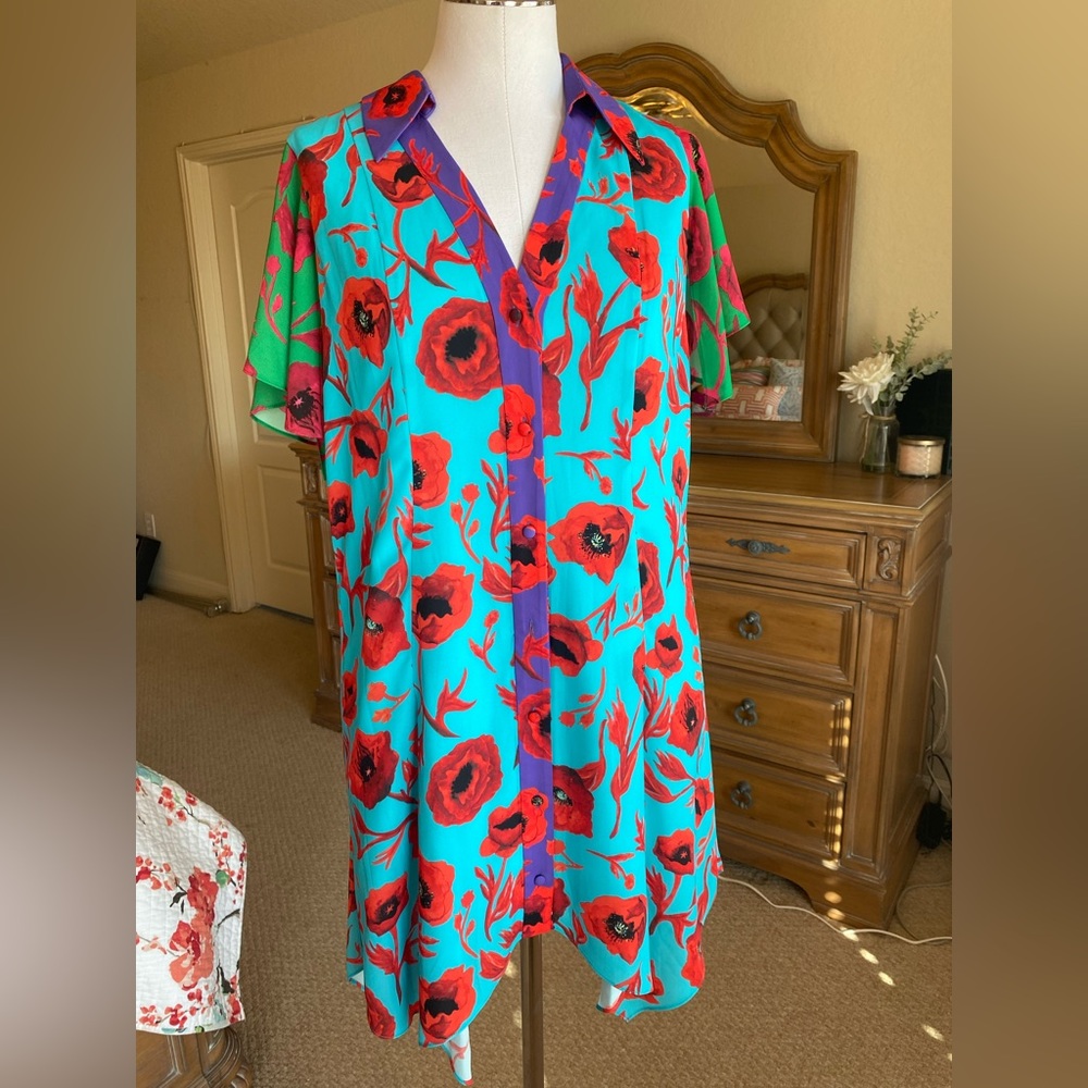 Alice & Olivia printed flower dress